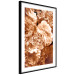 Poster Warm Scent - large and small plant flowers in autumn sepia tone 123854 additionalThumb 13