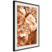 Poster Warm Scent - large and small plant flowers in autumn sepia tone 123854 additionalThumb 3