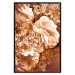 Poster Warm Scent - large and small plant flowers in autumn sepia tone 123854 additionalThumb 24