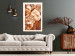 Poster Warm Scent - large and small plant flowers in autumn sepia tone 123854 additionalThumb 15
