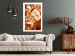 Poster Warm Scent - large and small plant flowers in autumn sepia tone 123854 additionalThumb 2