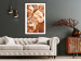 Poster Warm Scent - large and small plant flowers in autumn sepia tone 123854 additionalThumb 6