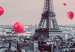 Canvas Print Paris Balloon (1 Part) Narrow Red 123954 additionalThumb 4
