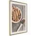 Poster Spice Scent - winter cinnamon spice lying on a wooden table 124454 additionalThumb 2