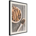 Poster Spice Scent - winter cinnamon spice lying on a wooden table 124454 additionalThumb 3