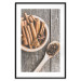 Poster Spice Scent - winter cinnamon spice lying on a wooden table 124454 additionalThumb 17