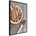 Poster Spice Scent - winter cinnamon spice lying on a wooden table 124454 additionalThumb 12