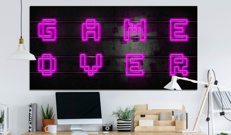 Large canvas print Pink Neon II [Large Format] 125554 additionalImage 5