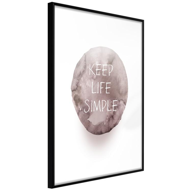 Wall Poster Keep Life Simple - English quote in watercolor motif on white background 127854 additionalImage 14