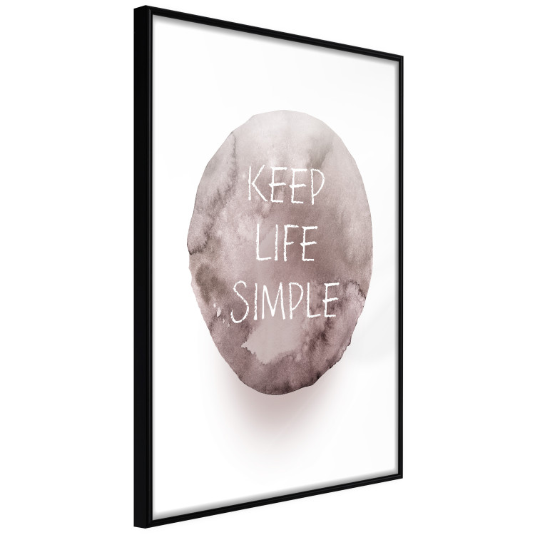 Wall Poster Keep Life Simple - English quote in watercolor motif on white background 127854 additionalImage 11
