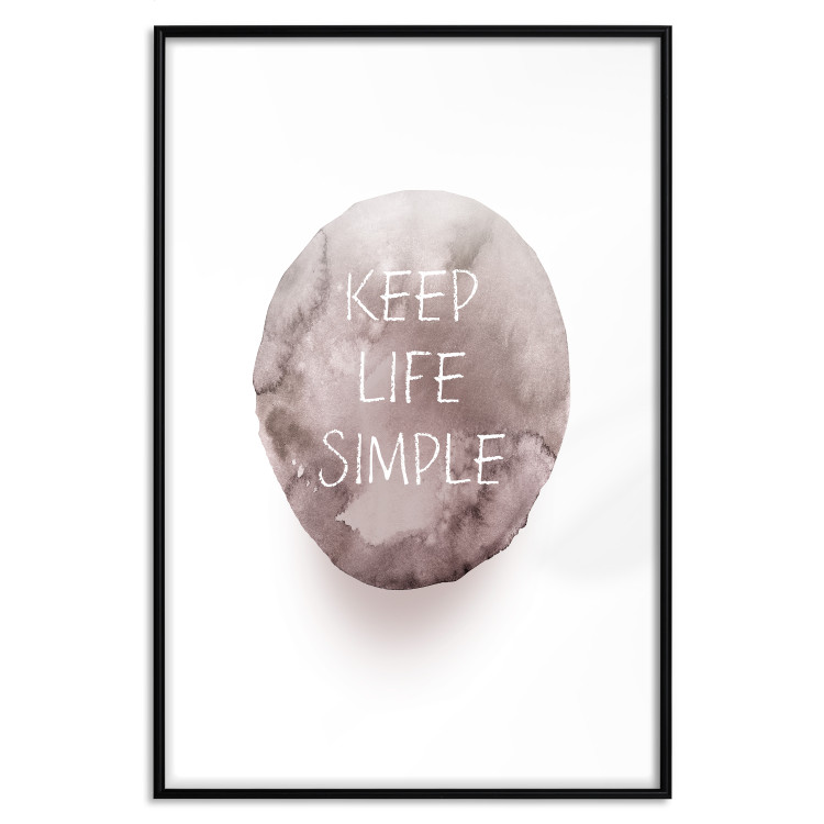 Wall Poster Keep Life Simple - English quote in watercolor motif on white background 127854 additionalImage 15