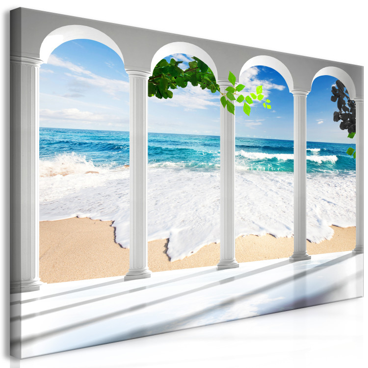Large canvas print Columns and Sea II [Large Format] 128754 additionalImage 2