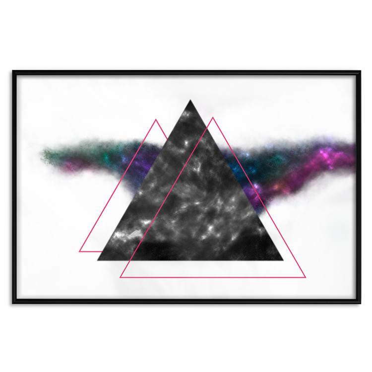 Poster Triangle Mirror - geometric abstract composition on a white background 129154 additionalImage 19