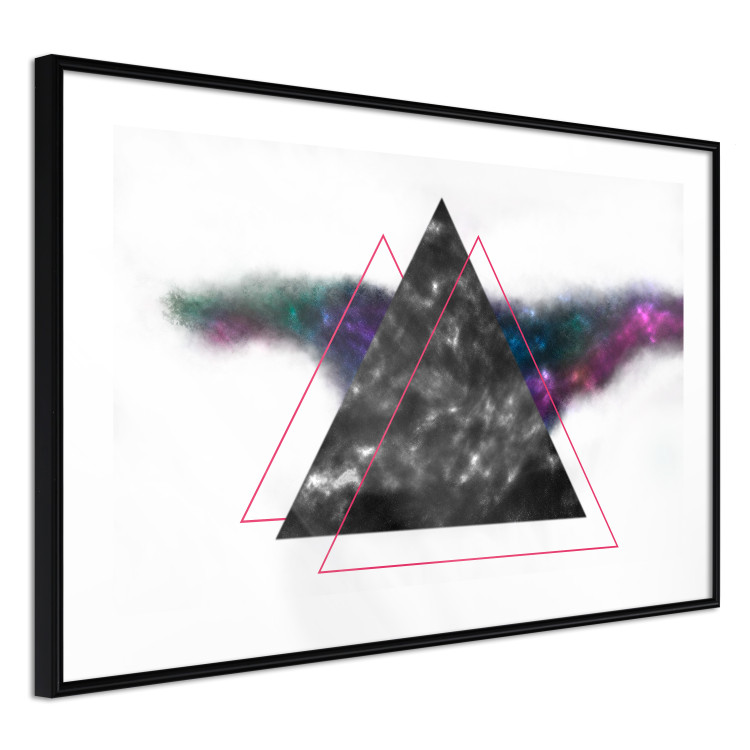 Poster Triangle Mirror - geometric abstract composition on a white background 129154 additionalImage 6