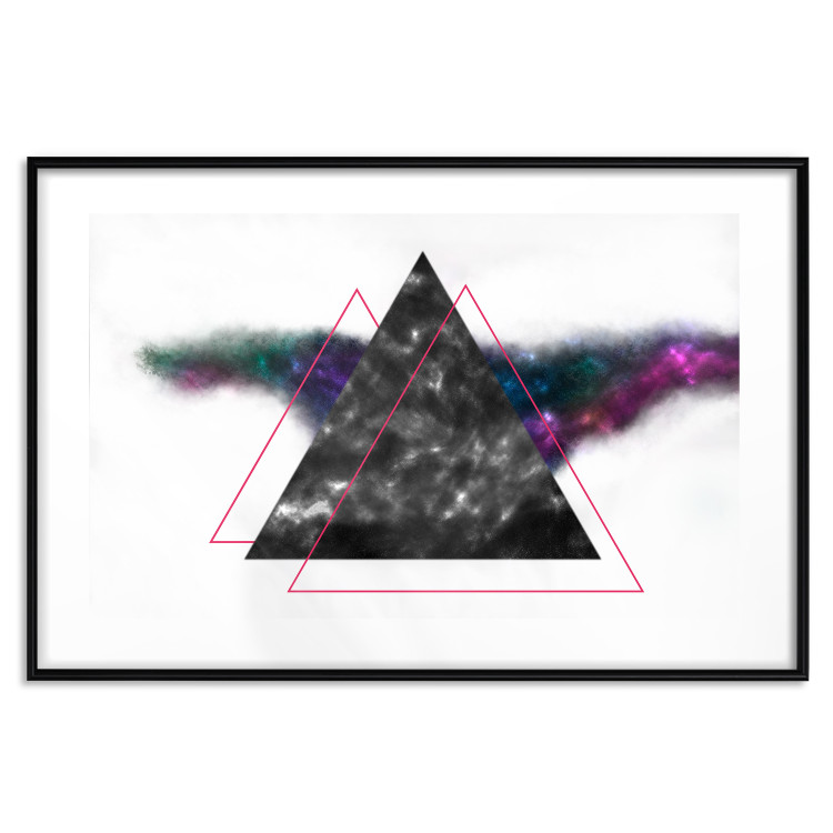Poster Triangle Mirror - geometric abstract composition on a white background 129154 additionalImage 17