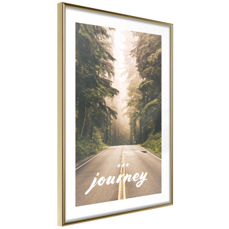 Poster Journey into the Unknown - English text on a forest road background 130454 additionalImage 9