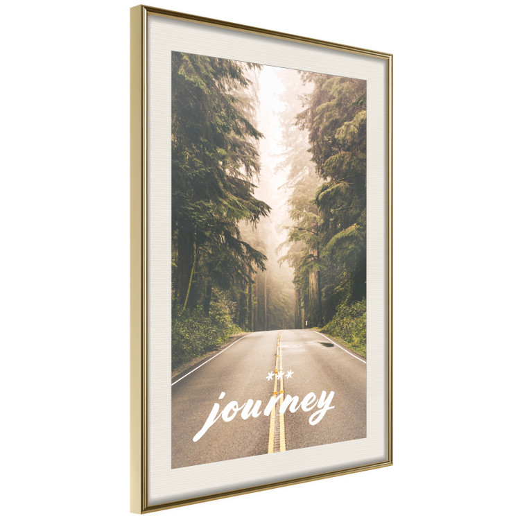 Poster Journey into the Unknown - English text on a forest road background 130454 additionalImage 3