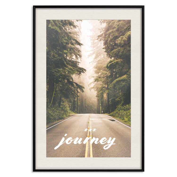 Poster Journey into the Unknown - English text on a forest road background 130454 additionalImage 19