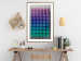 Poster Stillness - multicolored composition of a 3D-like geometric figure 130554 additionalThumb 15