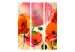 Room Divider Velvet Poppies (3-piece) - red wildflowers on a colorful meadow 132654 additionalThumb 3