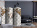 Room Divider Royal Glow II (5-piece) - white background in floral ornaments 132754 additionalThumb 4