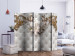Room Divider Royal Glow II (5-piece) - white background in floral ornaments 132754 additionalThumb 2