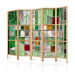 Folding Screen Emerald Stained Glass II (5-piece) - pattern with colorful mosaic on glass 132854 additionalThumb 5