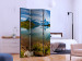 Room Separator Mountains Reflecting in Lake Surface II (3-piece) - nature landscape 132954 additionalThumb 2