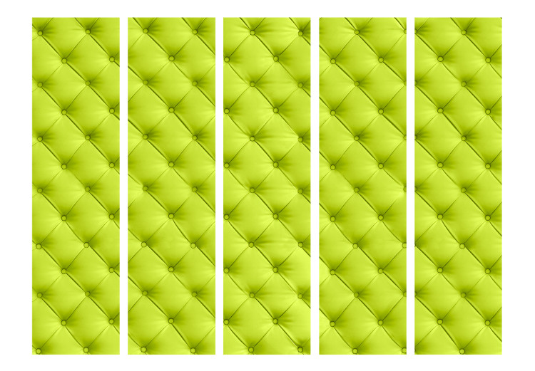 Room Separator Lime Relaxation II (3-piece) - composition in neon pattern 133454 additionalImage 3