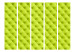 Room Separator Lime Relaxation II (3-piece) - composition in neon pattern 133454 additionalThumb 3