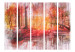 Room Divider Screen Autumn Forest II - landscape of forest scenery among red trees 133654 additionalThumb 3