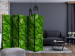 Folding Screen Mysterious Garden II - plant texture composition with green leaves 133854 additionalThumb 4