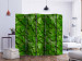 Folding Screen Mysterious Garden II - plant texture composition with green leaves 133854 additionalThumb 2