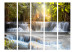 Folding Screen At Dawn II - landscape of a waterfall and tropical jungle forest 134054 additionalThumb 3