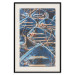 Wall Poster Blue Fleet - maritime composition of blue small boats in Morocco 134754 additionalThumb 19