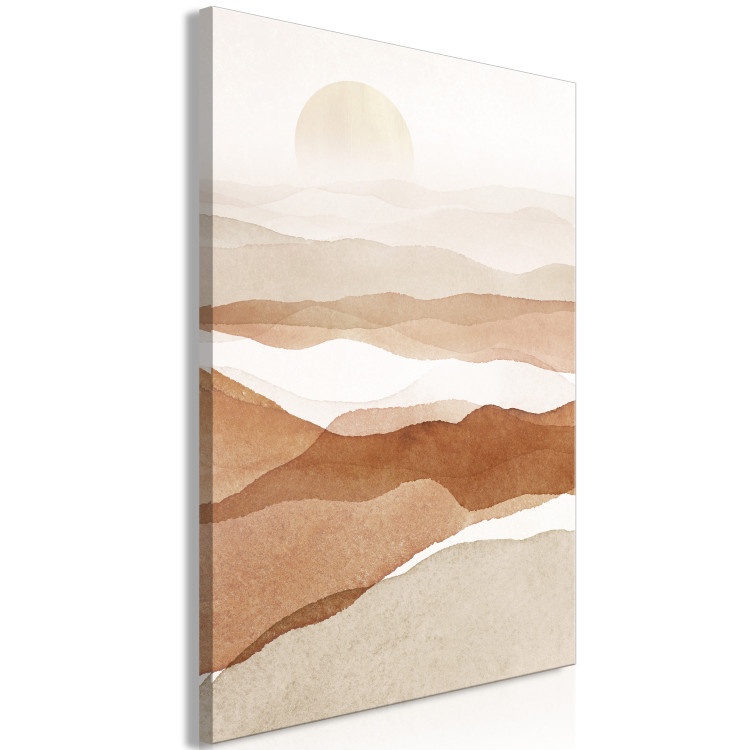 Canvas Art Print Teaching sun over the desert - Abstract Landscape in Boho style 135954 additionalImage 2