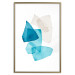 Wall Poster Delicate Fragility - a simple abstraction in light and blue shapes 136054 additionalThumb 3