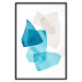 Wall Poster Delicate Fragility - a simple abstraction in light and blue shapes 136054 additionalThumb 5