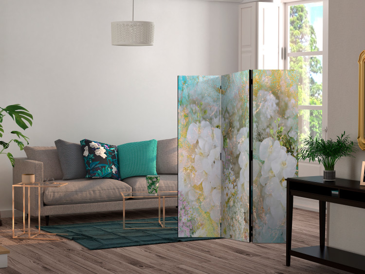 Room Separator In the Sunny Garden (3-piece) - Colorful composition in flowers 136154 additionalImage 4