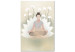 Canvas Print Love Yoga (1-piece) Vertical - floral composition in Zen style 138854
