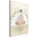 Canvas Print Love Yoga (1-piece) Vertical - floral composition in Zen style 138854 additionalThumb 2