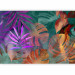 Wall Mural Color leaves - Abstraction with a colored floral motif 142254 additionalThumb 1