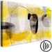 Canvas Abstraction (1-piece) - geometric composition in yellow and black 143854 additionalThumb 6