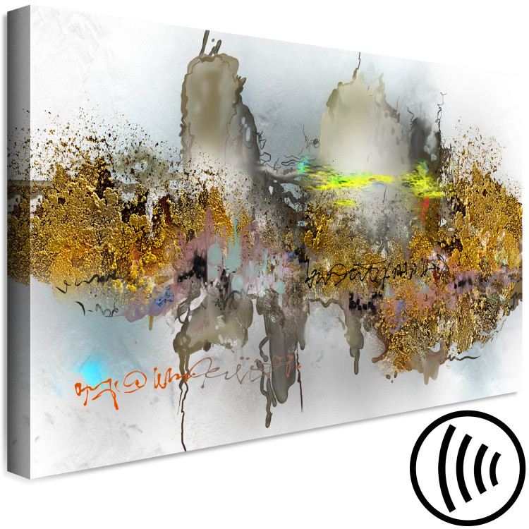 Canvas Art Print Golden City (1-piece) - modern abstraction in various colors 143954 additionalImage 6