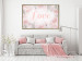 Wall Poster Love - Romantic Inscription on a Rose Background Among Plants and Leaves 144754 additionalThumb 11