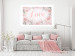 Wall Poster Love - Romantic Inscription on a Rose Background Among Plants and Leaves 144754 additionalThumb 10