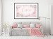 Wall Poster Love - Romantic Inscription on a Rose Background Among Plants and Leaves 144754 additionalThumb 12