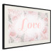 Wall Poster Love - Romantic Inscription on a Rose Background Among Plants and Leaves 144754 additionalThumb 15
