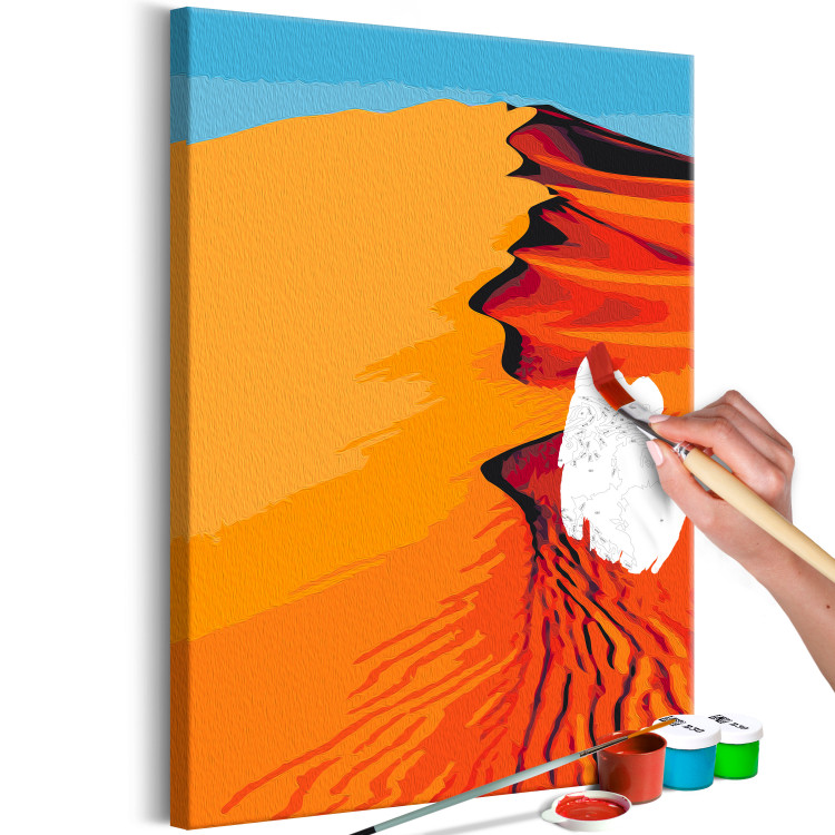 Paint by Number Kit Hot Sands - Orange Dunes on the Blue Sky Background 145154 additionalImage 5