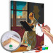 Paint by Number Kit In the Studio - Neoclassical Woman Drawing in a Dark Interior 148454